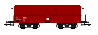 BuBi Model TT40150 - TT - Selbstentladewagen, ČSD, Ep. IV